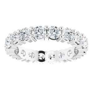 10K White Gold 4 1/3 CTW Lab-Grown Diamond Eternity Band Size 9