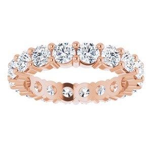 10K Rose Gold 4 1/3 CTW Lab-Grown Diamond Eternity Band Size 9