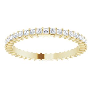 10K Yellow Gold 7/8 CTW Lab-Grown Diamond Eternity Band Size 9