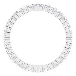 10K White Gold 1 1/4 CTW Lab-Grown Diamond Eternity Band Size 9