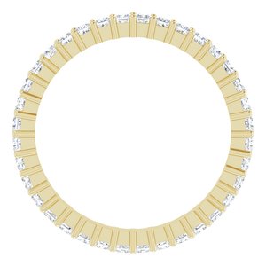 10K Yellow Gold 1 1/4 CTW Natural Diamond Eternity Band Size 9