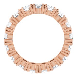 14K Rose Gold 6 1/3 CTW Natural Diamond Eternity Band Size 9