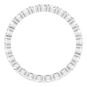 10K White Gold 1 1/2 CTW Lab-Grown Diamond Eternity Band Size 8.5