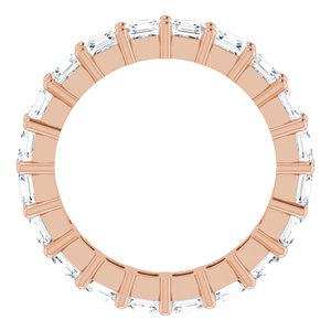 14K Rose Gold 3 1/5 CTW Lab-Grown Diamond Eternity Band Size 5.5