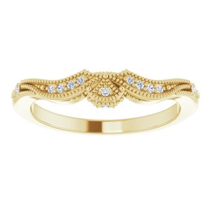 14K Yellow .04 CTW Natural Diamond Band