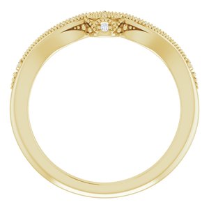 14K Yellow .04 CTW Natural Diamond Band