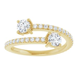 14K Yellow Gold 7/8 CTW Lab-Grown Diamond Ring