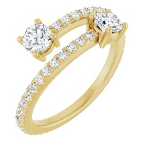 14K Yellow Gold 7/8 CTW Lab-Grown Diamond Ring