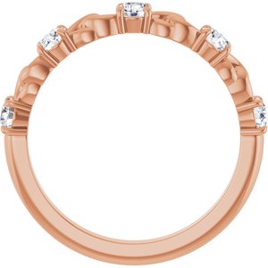 14K Rose Gold 1/2 CTW Natural Diamond Stackable Ring