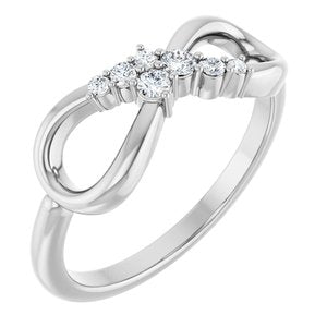 Accented Infinity-Inspired Ring