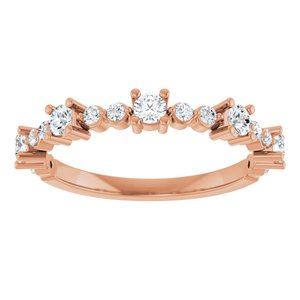 14K Rose Gold 1/2 CTW Natural Diamond Ring