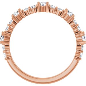 14K Rose Gold 1/2 CTW Natural Diamond Ring