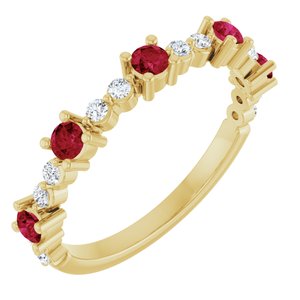 Accented Stackable Ring