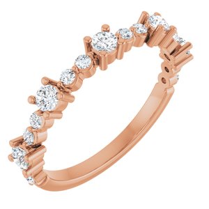 14K Rose Gold 1/2 CTW Natural Diamond Ring