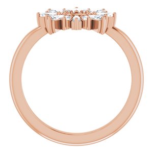 14K Rose Gold 3/8 CTW Natural Diamond Circle Ring