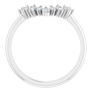 14K White 1/5 CTW Natural Diamond Matching Band