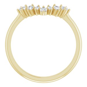 14K Yellow 1/5 CTW Natural Diamond Matching Band