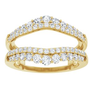 14K Yellow 1 CTW Lab-Grown Diamond Ring Guard