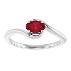 Solitaire Bypass Ring
