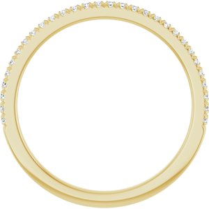 10K Yellow Gold 1/8 CTW Lab-Grown Diamond French-Set Anniversary Band