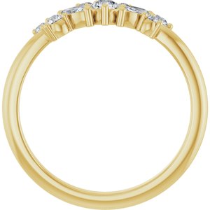 14K Yellow Gold 1/3 CTW Natural Diamond Multi-Shape Ring