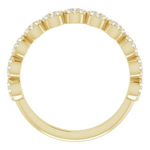 14K Yellow Gold 1/4 CTW Natural Diamond Circle Ring