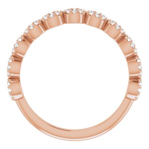 14K Rose Gold 1/4 CTW Natural Diamond Circle Ring