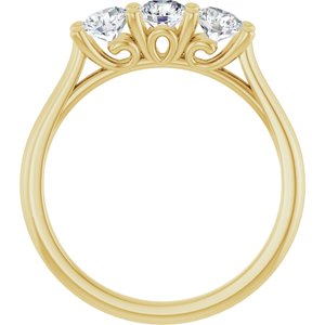 14K Yellow 3/4 CTW Natural Diamond Anniversary Band