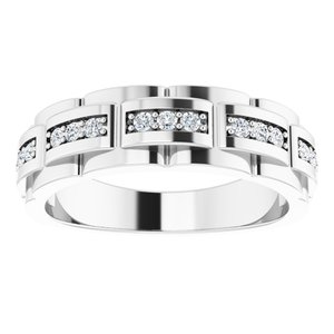 Platinum 1/4 CTW  Natural Diamond Ring