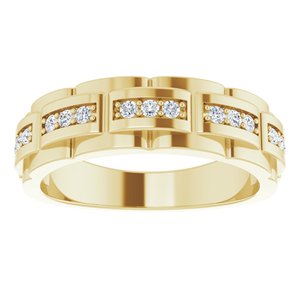 14K Yellow Gold 1/4 CTW Natural Diamond Ring