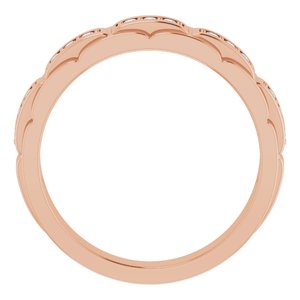 14K Rose Gold 1/4 CTW  Natural Diamond Ring