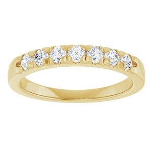 14K Yellow Gold 3/8 CTW Lab-Grown Diamond French-Set Anniversary Band
