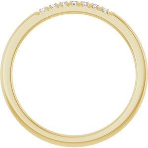 14K Yellow Gold .06 CTW Natural Diamond French-Set Anniversary Band