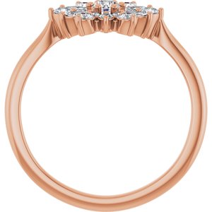 14K Rose Gold 1/2 CTW Natural Diamond Vintage-Inspired Ring