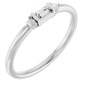 Accented Stackable Ring