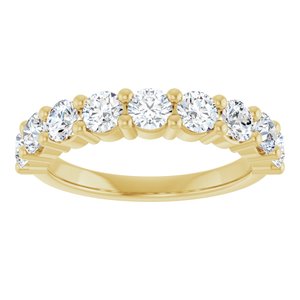 14K Yellow Gold 1 1/3 CTW Lab-Grown Diamond Anniversary Band