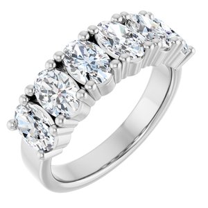 Platinum 2 1/5 CTW Natural Diamond Annniversary Band