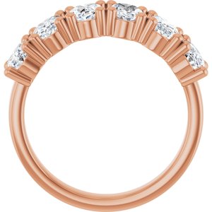 14K Rose Gold 2 1/5 CTW Lab-Grown Diamond Anniversary Band