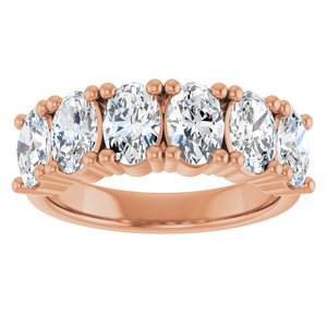 14K Rose Gold 2 1/5 CTW Lab-Grown Diamond Anniversary Band