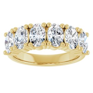 14K Yellow Gold 2 1/5 CTW Lab-Grown Diamond Anniversary Band