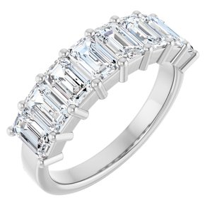 Platinum 2 1/2 CTW Natural Diamond Anniversary Band