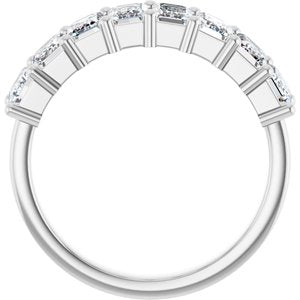14K White Gold 2 1/2 CTW Natural Diamond Anniversary Band
