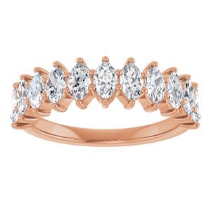 14K Rose Gold 1 3/8 CTW Natural Diamond Anniversary Band