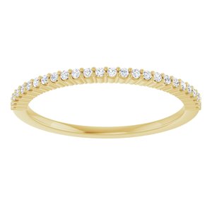 14K Yellow Gold 1/8 CTW Natural Diamond Anniversary Band