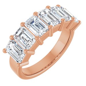 14K Rose Gold 3 5/8 CTW Natural Diamond Annniversary Band