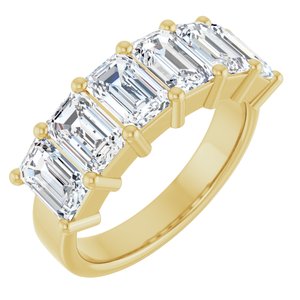 14K Yellow Gold 3 5/8 CTW Natural Diamond Annniversary Band