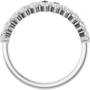 Platinum 1 3/8 CTW Natural Diamond Anniversary Band