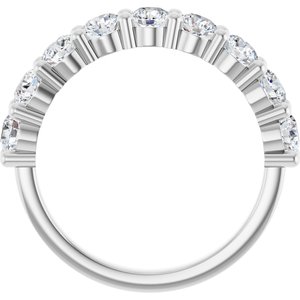 Platinum 1 1/3 CTW Lab-Grown Diamond Anniversary Band