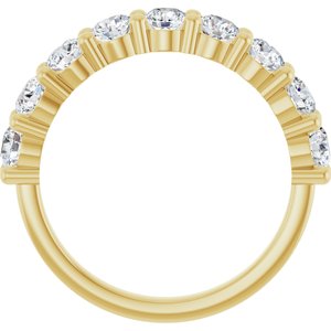14K Yellow Gold 1 1/3 CTW Lab-Grown Diamond Anniversary Band