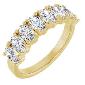 14K Yellow Gold 1 1/2CTW Natural Diamond Anniversary Band